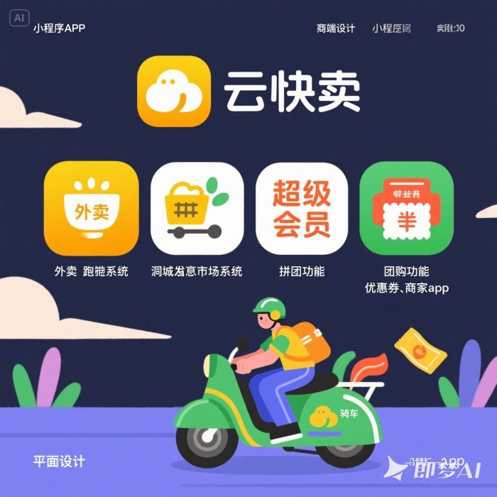 借助云快卖,轻松打造校园跑腿服务小程序