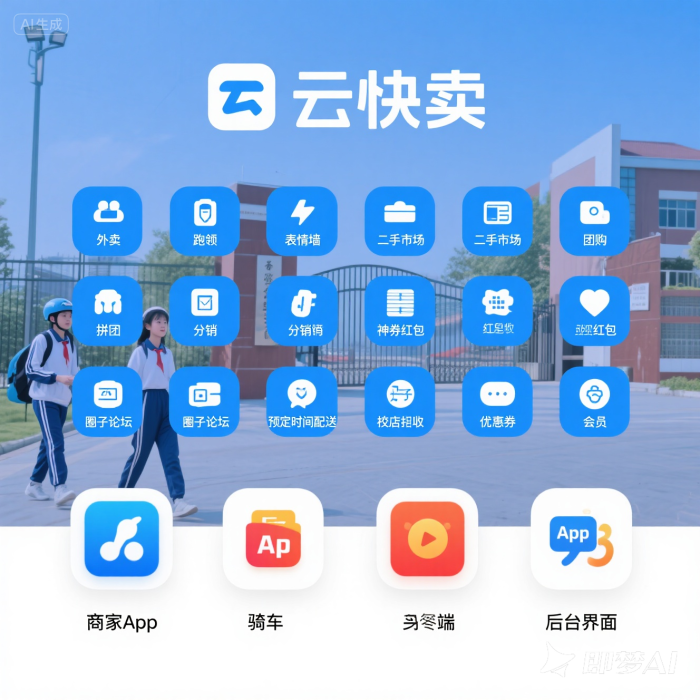 校园外卖小程序系统搭建：功能全覆盖，服务师生日常