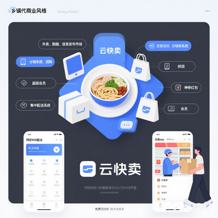 云快卖赋能乡镇外卖:从0到1的运营实战指南