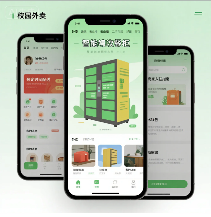 云快卖搭校园外卖小程序：对接智能取餐柜，破解校园配送难题