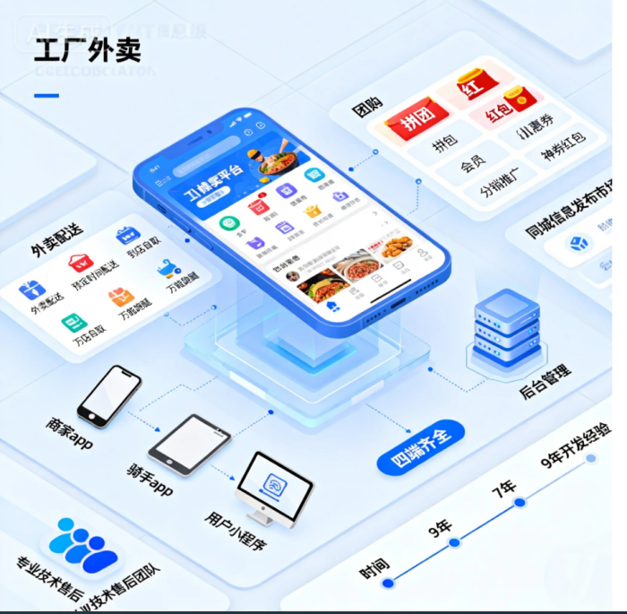 微信公众号搭建同城外卖平台，云快卖助力一站式数字化运营