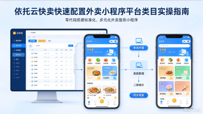 加盟校园外卖小程序系统怎么落地?外卖类目如何添加?为何不怕被下架