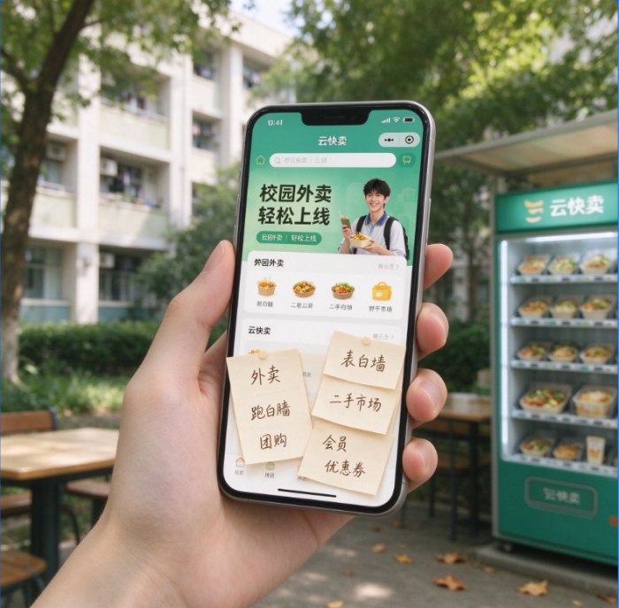 校园外卖小程序怎么挂靠?挂靠外卖平台资质流程与功能全解析